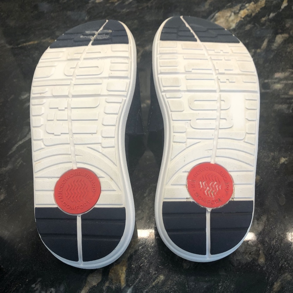 Fitflop Women Sandal Loosh Luxe Slide Size 6 Blue Denim - Picture 9 of 10